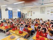 ABUM Hoạt động trải nghiệm "Tham quan trường Tiểu học" của các con mẫu giáo 5-6 tuổi, Trường mầm non Dân Hoà