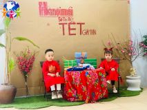 Album ảnh bé vui đón tết