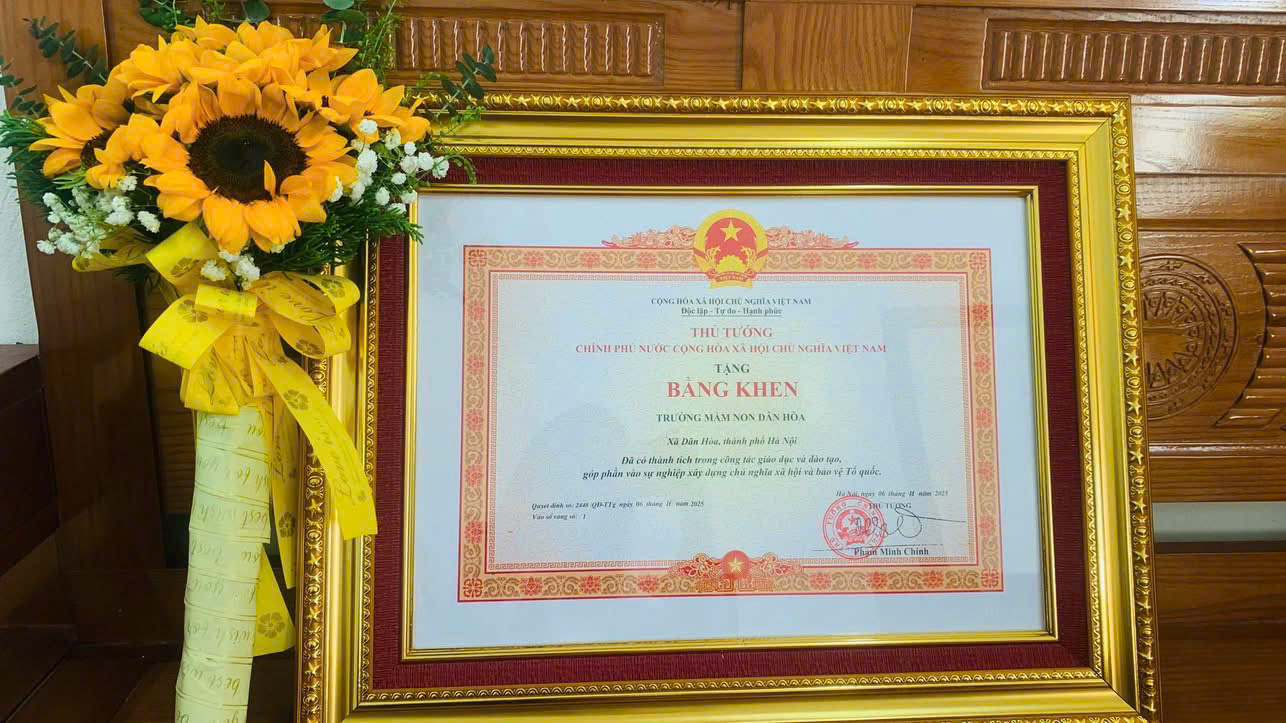 🌟 VINH DỰ ĐÓN NHẬN BẰNG KHEN CỦA THỦ TƯỚNG CHÍNH PHỦ